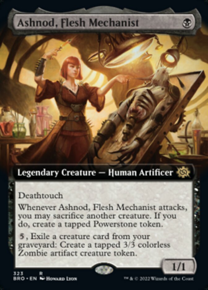 Ashnod, Flesh Mechanist (Extended Art) [The Brothers' War] | Galactic Gamez