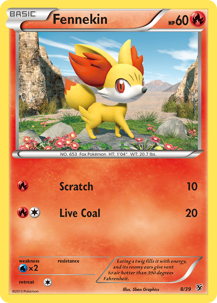 Fennekin (8/39) [XY: Kalos Starter Set] | Galactic Gamez