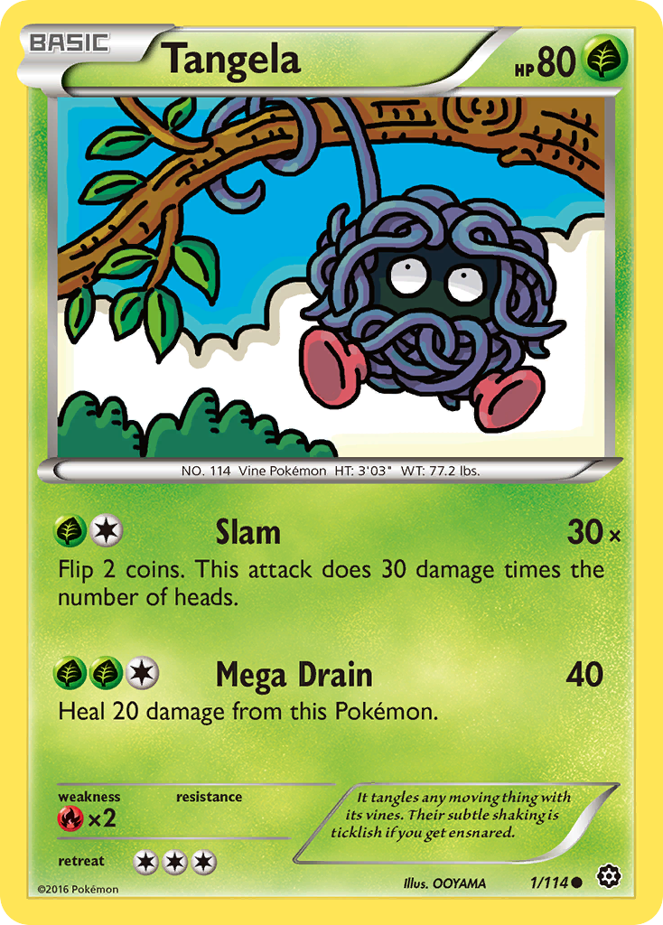 Tangela (1/114) [XY: Steam Siege] | Galactic Gamez