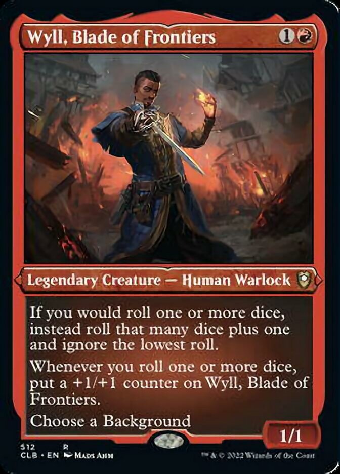 Wyll, Blade of Frontiers (Foil Etched) [Commander Legends: Battle for Baldur's Gate] | Galactic Gamez