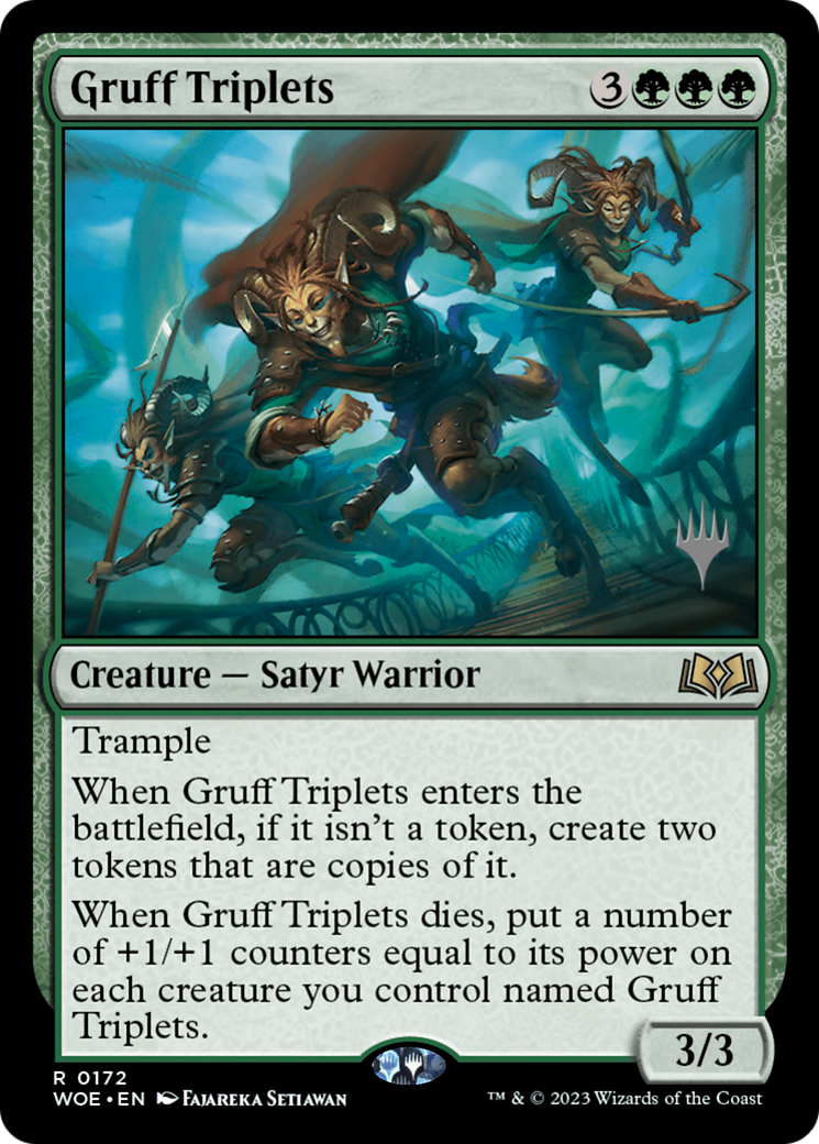 Gruff Triplets (Promo Pack) [Wilds of Eldraine Promos] | Galactic Gamez