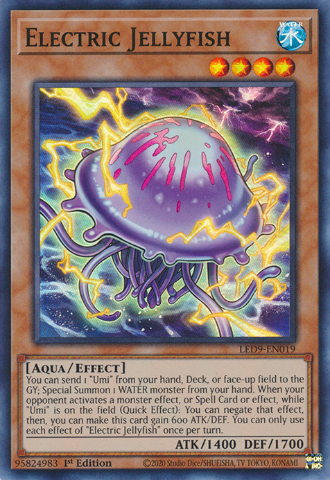 Electric Jellyfish [LED9-EN019] Super Rare | Galactic Gamez