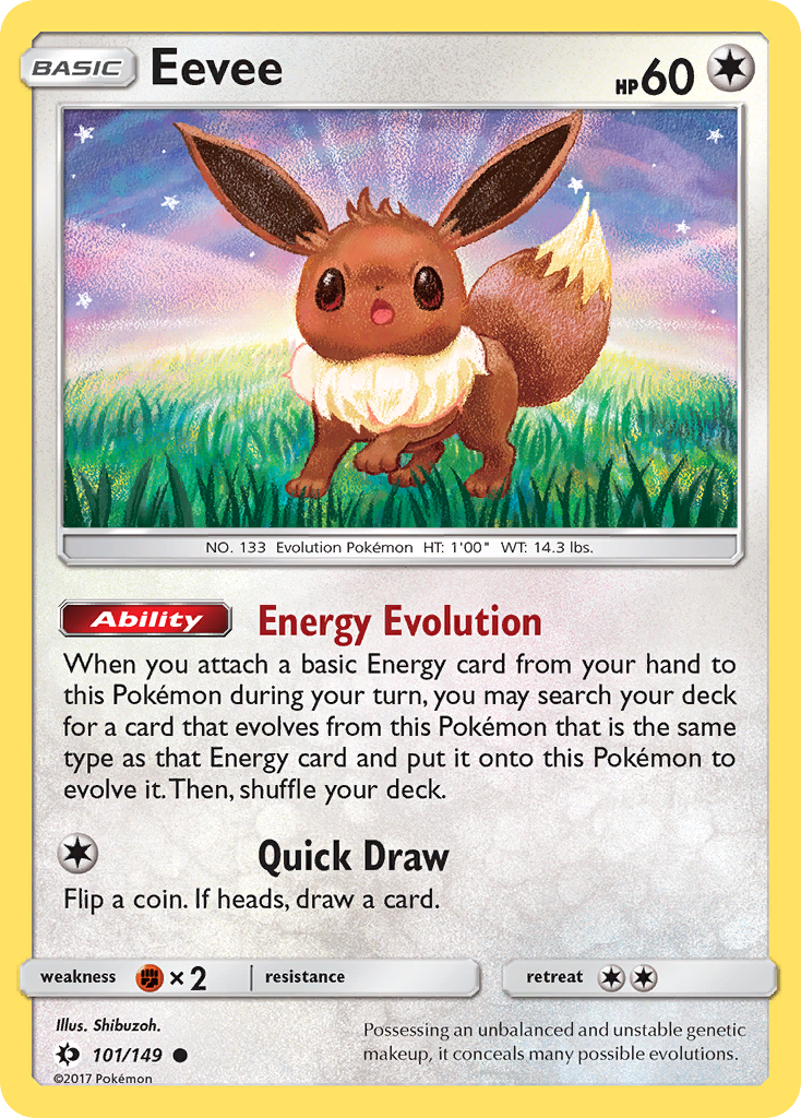 Eevee (101/149) [Sun & Moon: Base Set] | Galactic Gamez