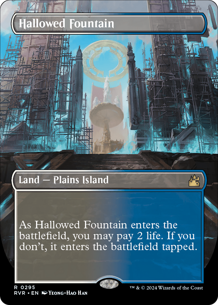 Hallowed Fountain (Borderless) [Ravnica Remastered] | Galactic Gamez