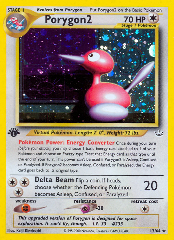 Porygon2 (12/64) [Neo Revelation 1st Edition] | Galactic Gamez