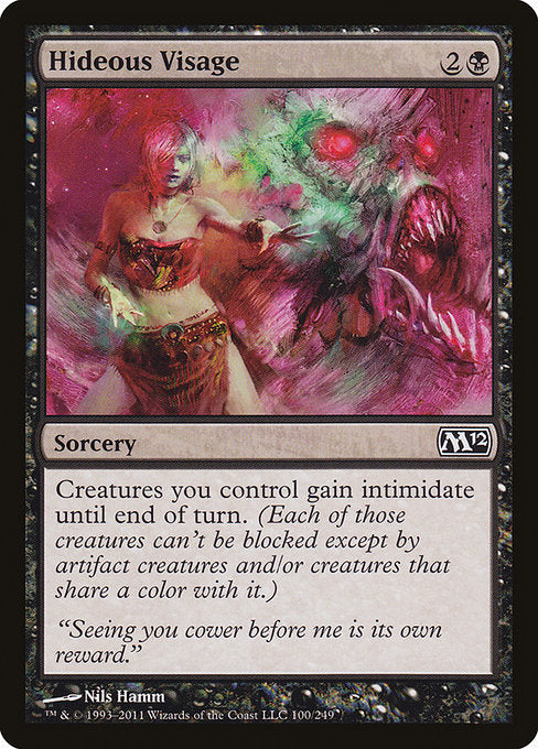 Hideous Visage [Magic 2012] | Galactic Gamez