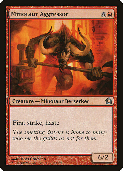 Minotaur Aggressor [Return to Ravnica] | Galactic Gamez