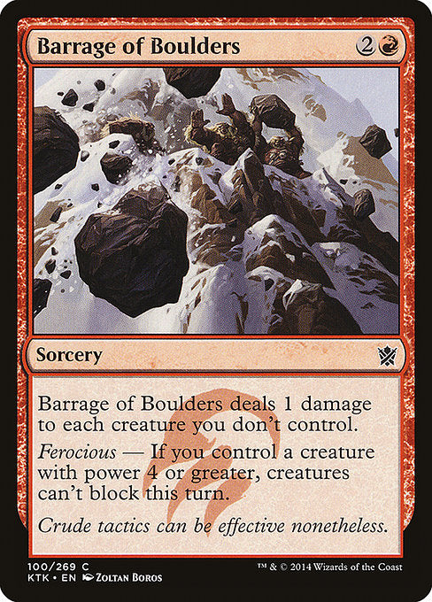 Barrage of Boulders [Khans of Tarkir] | Galactic Gamez