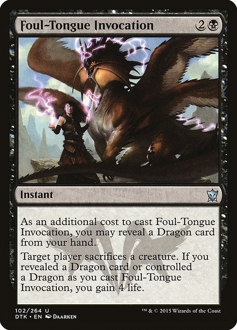 Foul-Tongue Invocation [Dragons of Tarkir] | Galactic Gamez