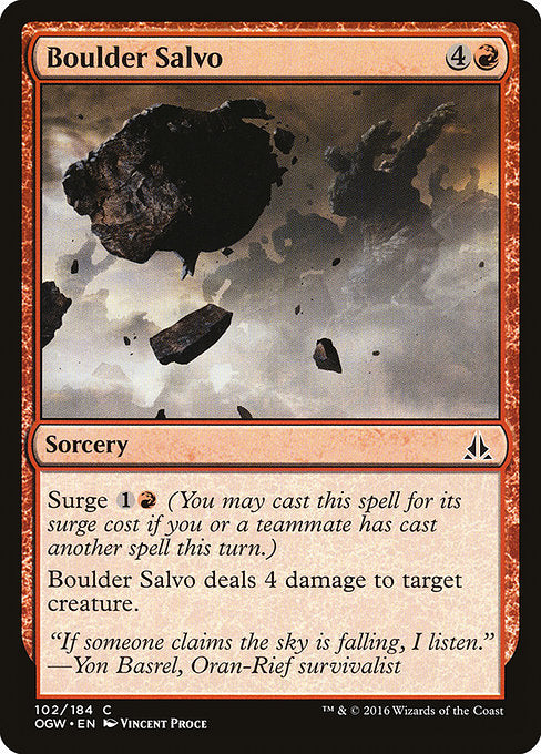 Boulder Salvo [Oath of the Gatewatch] | Galactic Gamez