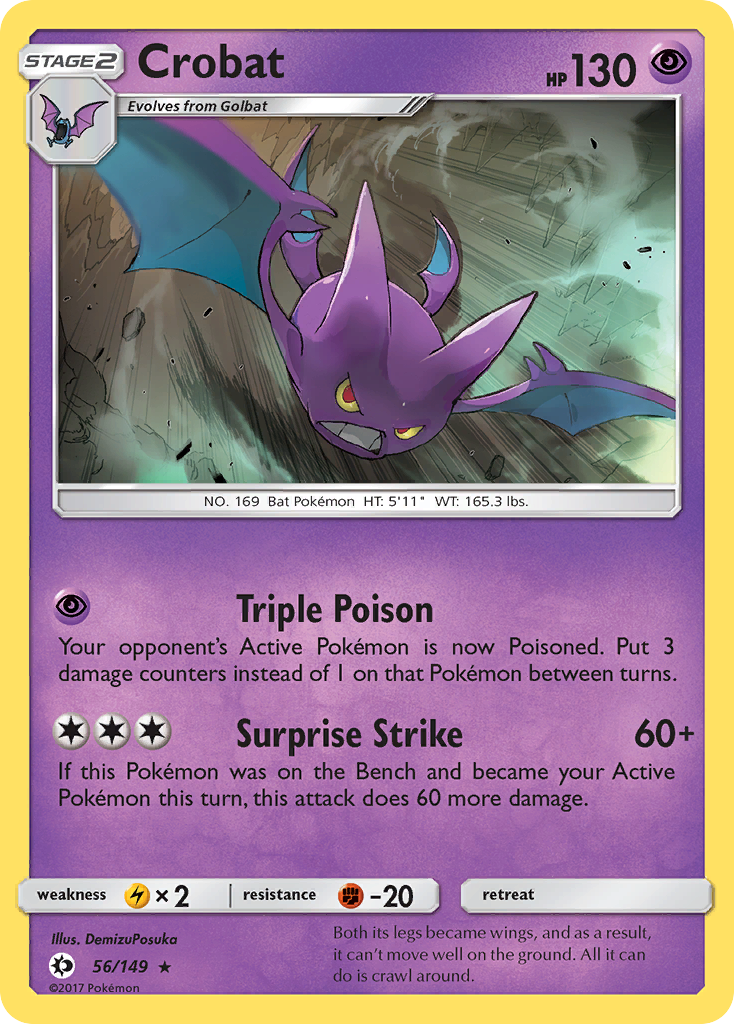 Crobat (56/149) [Sun & Moon: Base Set] | Galactic Gamez