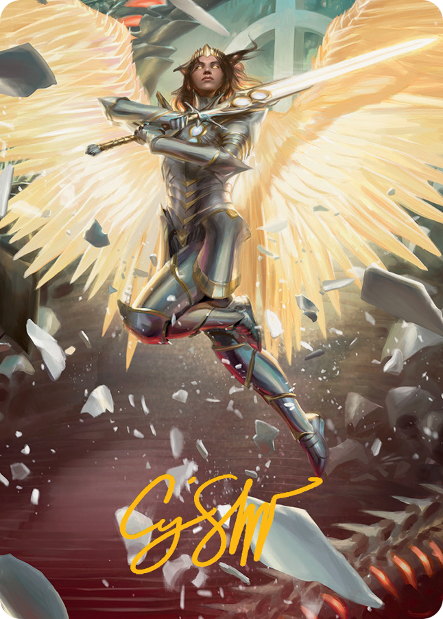 Archangel Elspeth Art Card (Gold-Stamped Signature) [March of the Machine Art Series] | Galactic Gamez