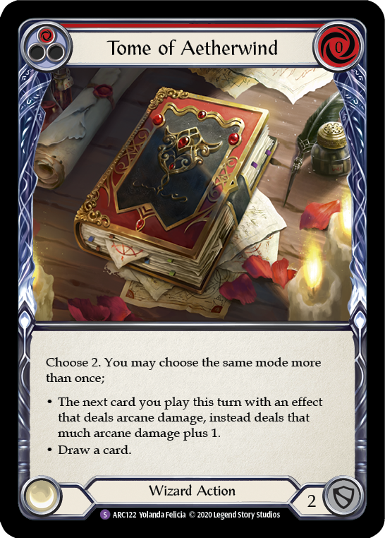Tome of Aetherwind [ARC122] Unlimited Edition Rainbow Foil | Galactic Gamez