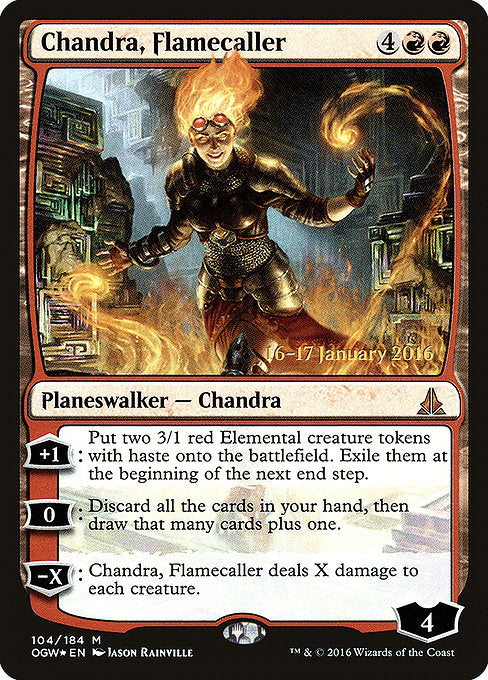 Chandra, Flamecaller [Oath of the Gatewatch Promos] | Galactic Gamez