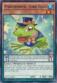 Performapal Turn Toad [MP15-EN066] Rare | Galactic Gamez