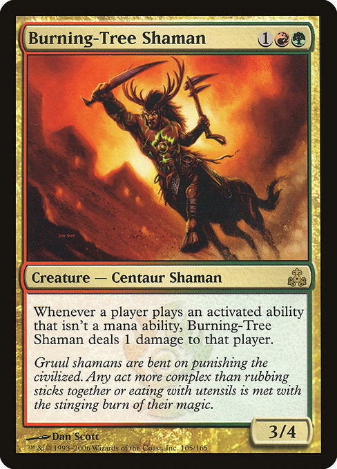 Burning-Tree Shaman [Guildpact] | Galactic Gamez