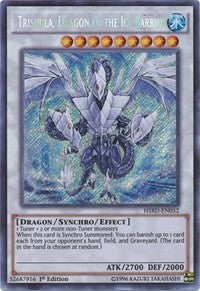 Trishula, Dragon of the Ice Barrier [HSRD-EN052] Secret Rare | Galactic Gamez