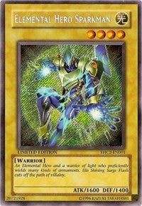 Elemental HERO Sparkman [EHC2-EN001] Secret Rare | Galactic Gamez