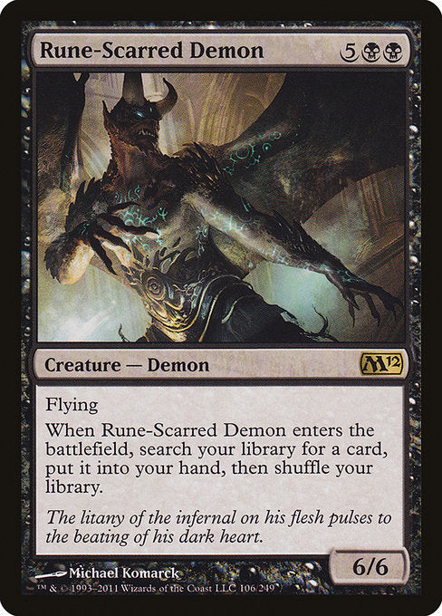 Rune-Scarred Demon [Magic 2012] | Galactic Gamez