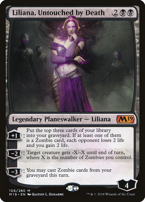 Liliana, Untouched by Death [Core Set 2019] | Galactic Gamez