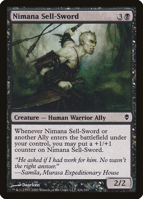 Nimana Sell-Sword [Zendikar] | Galactic Gamez