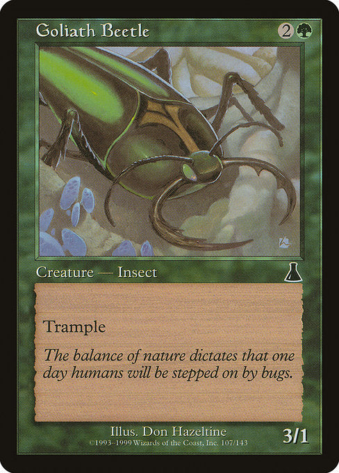 Goliath Beetle [Urza's Destiny] | Galactic Gamez