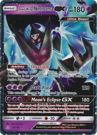 Dawn Wings Necrozma GX (63/156) (Jumbo Card) [Sun & Moon: Ultra Prism] | Galactic Gamez