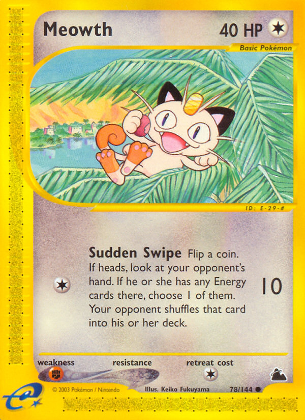 Meowth (78/144) [Skyridge] | Galactic Gamez