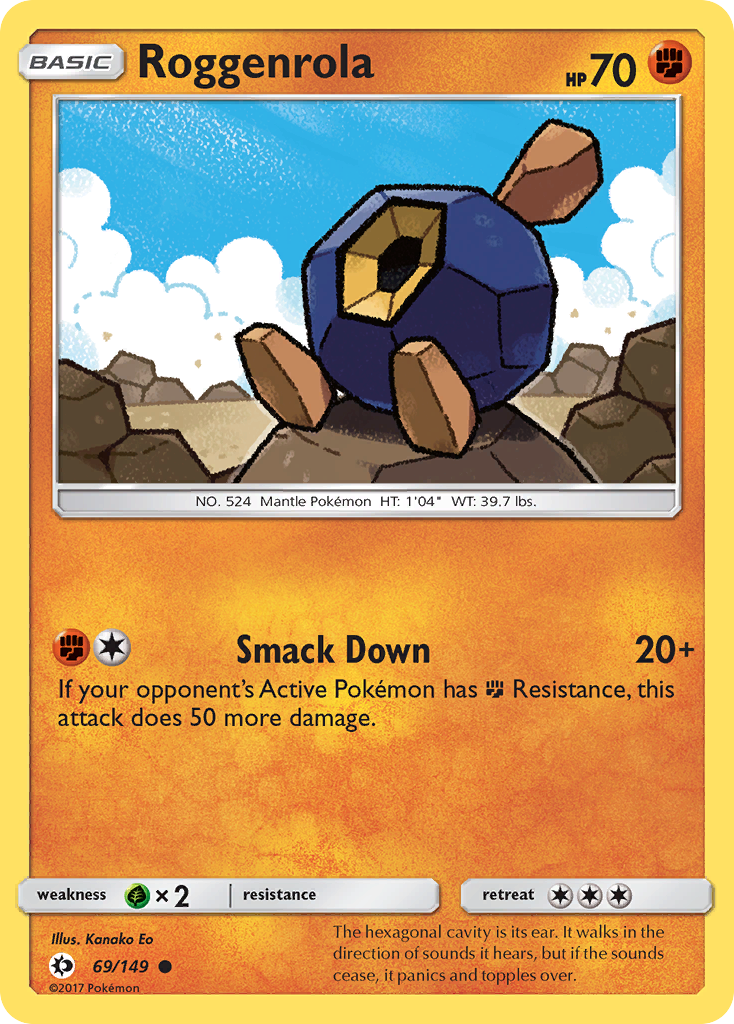 Roggenrola (69/149) [Sun & Moon: Base Set] | Galactic Gamez