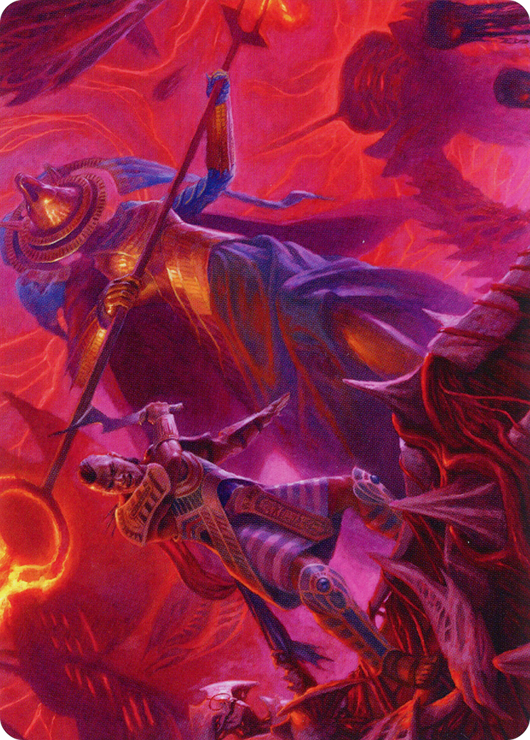 Djeru and Hazoret Art Card [March of the Machine Art Series] | Galactic Gamez