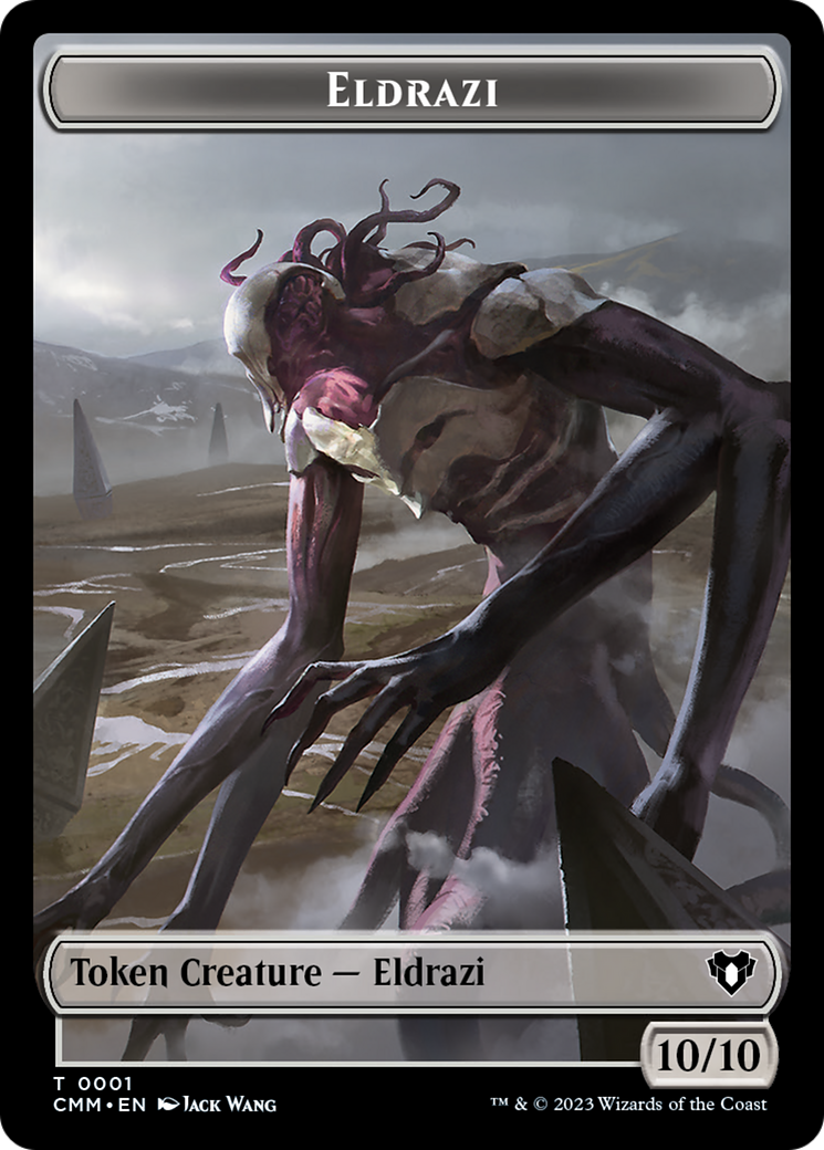 Eldrazi // Knight Double-Sided Token [Commander Masters Tokens] | Galactic Gamez