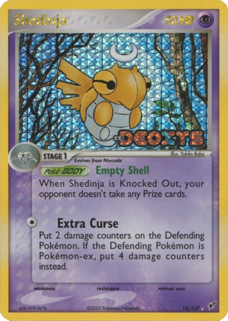 Shedinja (14/107) (Stamped) [EX: Deoxys] | Galactic Gamez