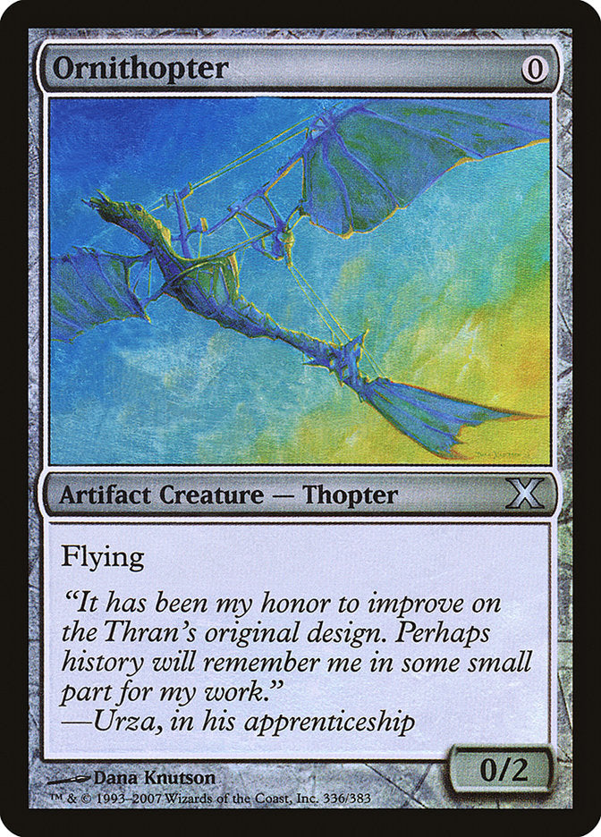 Ornithopter (Premium Foil) [Tenth Edition] | Galactic Gamez