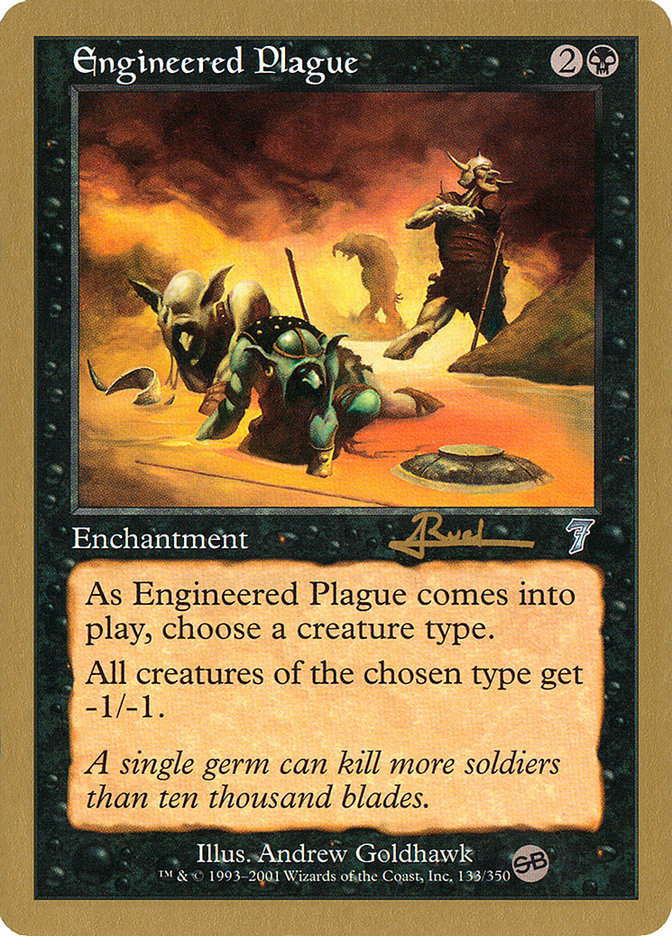 Engineered Plague (Antoine Ruel) (SB) [World Championship Decks 2001] | Galactic Gamez