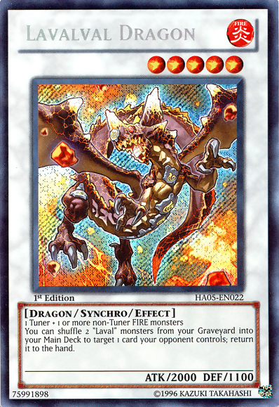 Lavalval Dragon [HA05-EN022] Secret Rare | Galactic Gamez