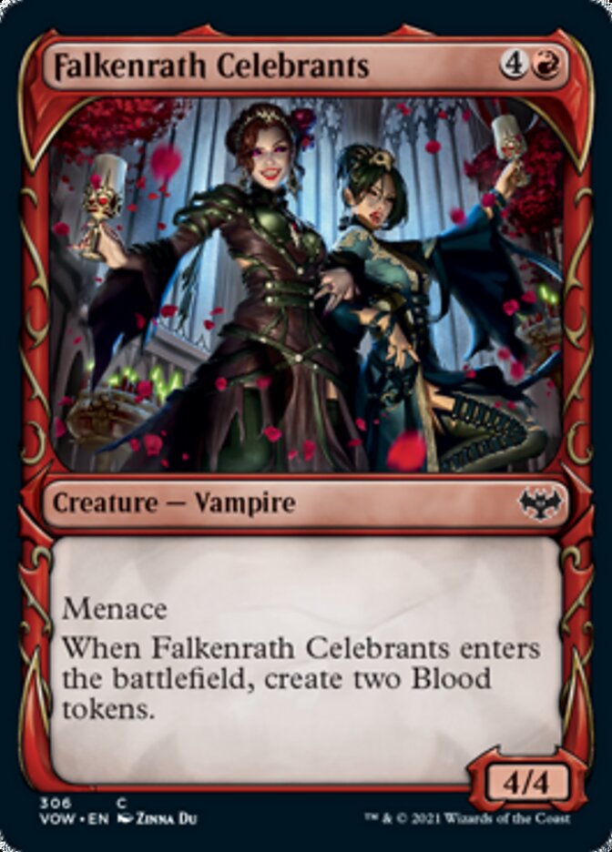 Falkenrath Celebrants (Showcase Fang Frame) [Innistrad: Crimson Vow] | Galactic Gamez