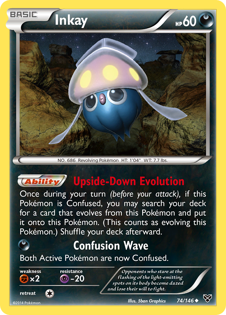 Inkay (74/146) [XY: Base Set] | Galactic Gamez