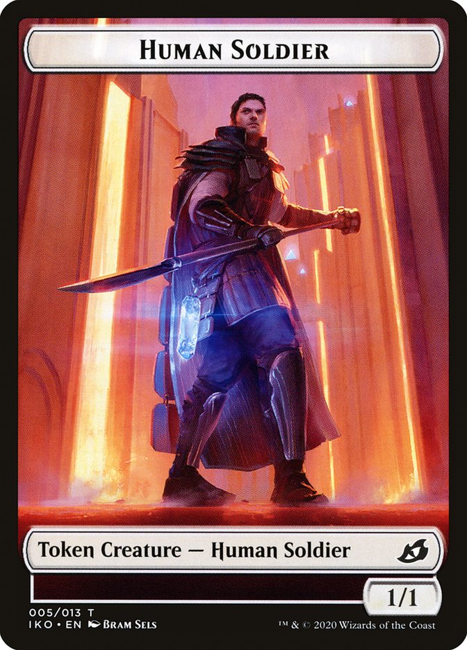 Human Soldier (005/013) [Ikoria: Lair of Behemoths Tokens] | Galactic Gamez