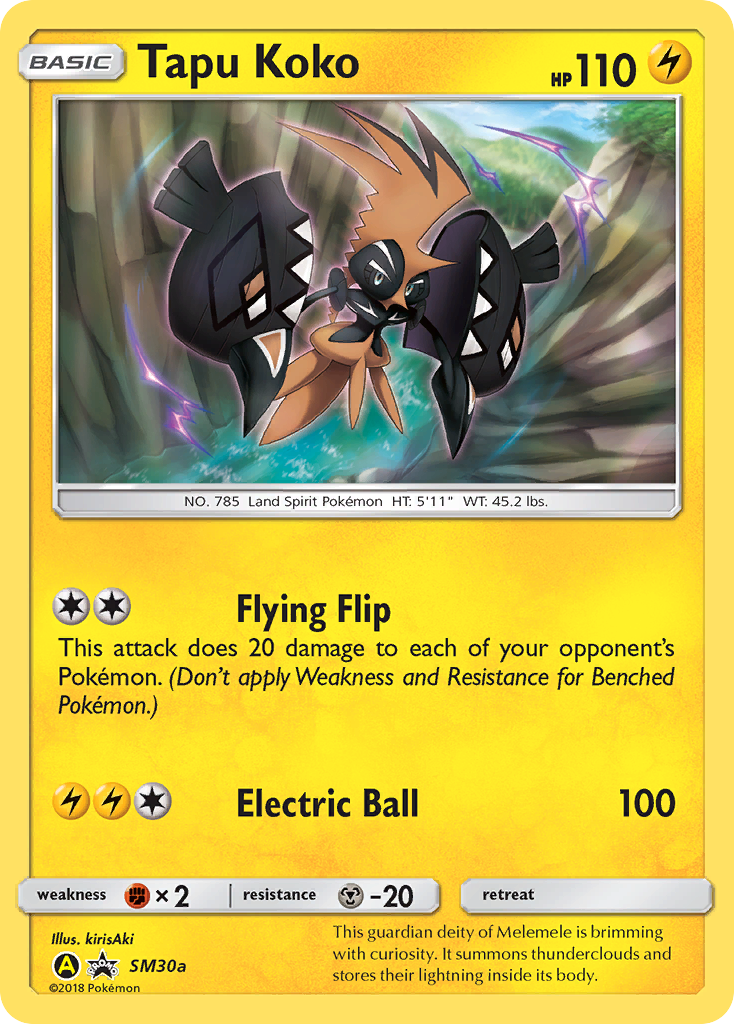 Tapu Koko (SM30a) [Sun & Moon: Black Star Promos] | Galactic Gamez