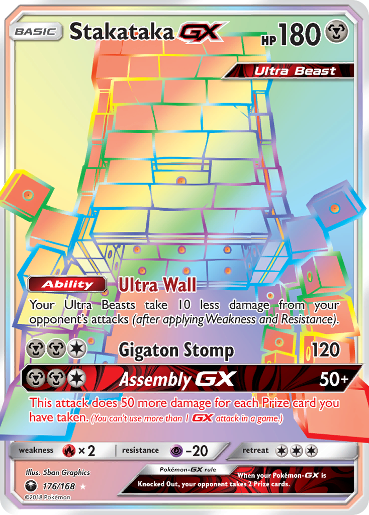 Stakataka GX (176/168) [Sun & Moon: Celestial Storm] | Galactic Gamez