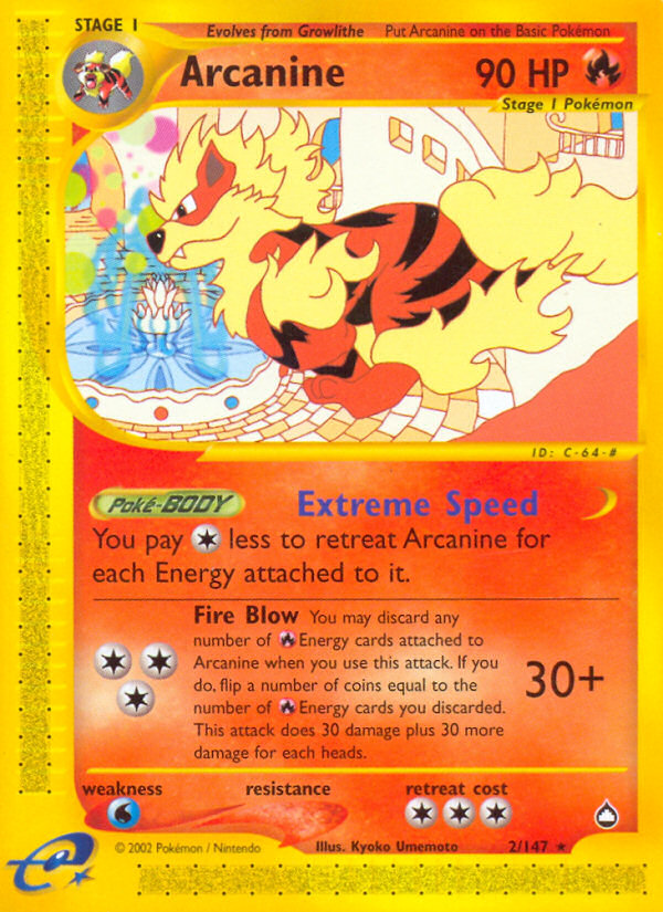 Arcanine (2/147) [Aquapolis] | Galactic Gamez