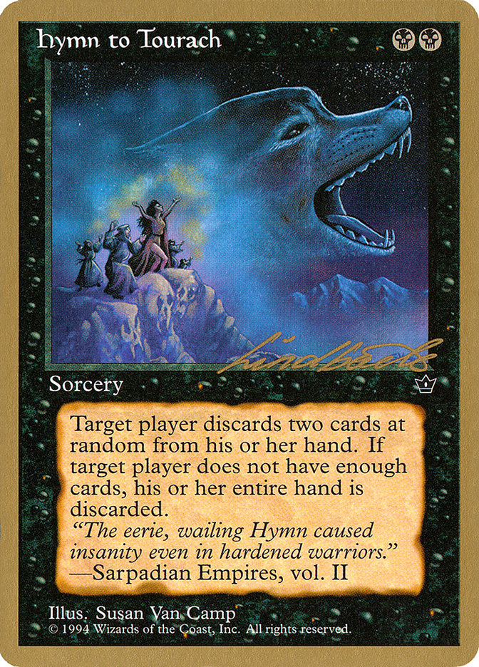 Hymn to Tourach (Wolf) (Leon Lindback) [Pro Tour Collector Set] | Galactic Gamez