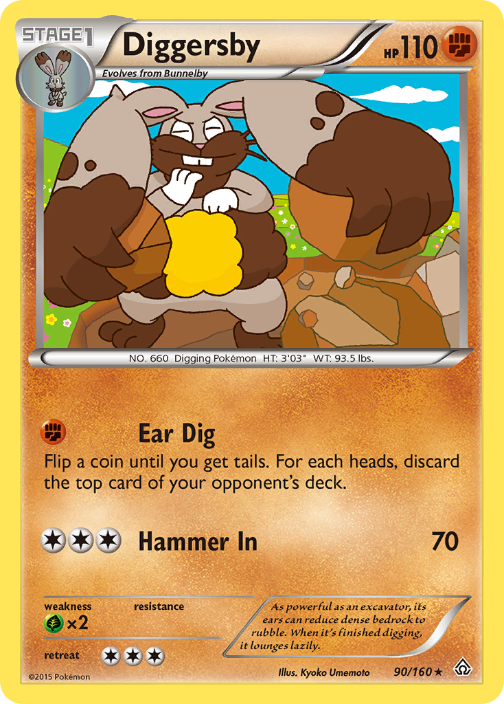 Diggersby (90/160) [XY: Primal Clash] | Galactic Gamez