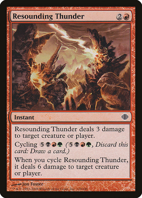 Resounding Thunder [Shards of Alara] | Galactic Gamez