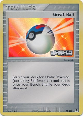 Great Ball (90/113) (Stamped) [EX: Delta Species] | Galactic Gamez