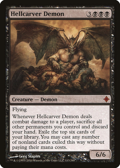 Hellcarver Demon [Rise of the Eldrazi] | Galactic Gamez