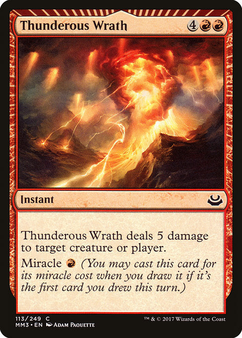 Thunderous Wrath [Modern Masters 2017] | Galactic Gamez