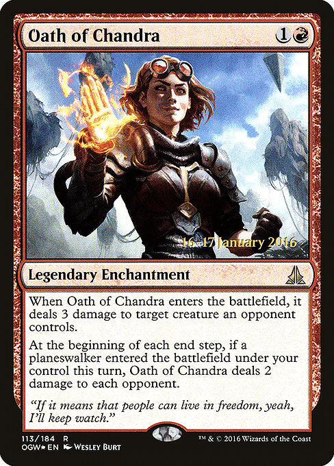 Oath of Chandra [Oath of the Gatewatch Promos] | Galactic Gamez