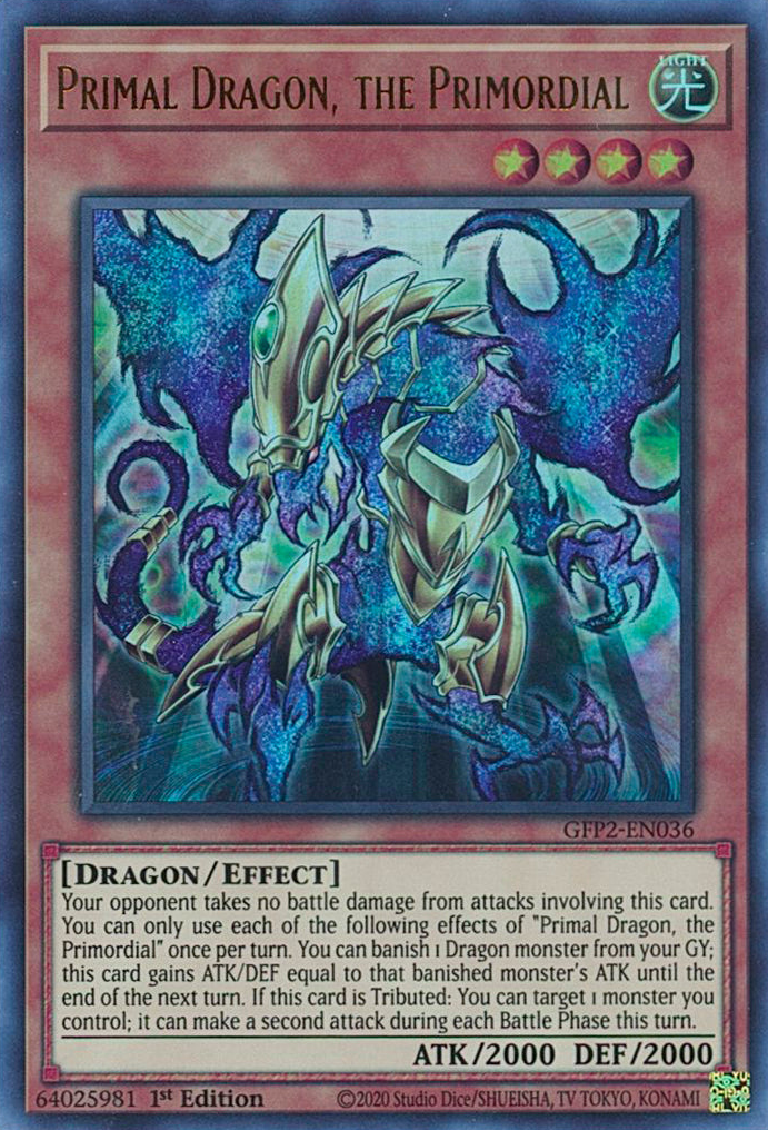 Primal Dragon, the Primordial [GFP2-EN036] Ultra Rare | Galactic Gamez