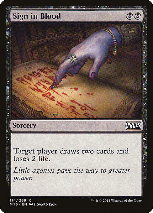 Sign in Blood [Magic 2015] | Galactic Gamez